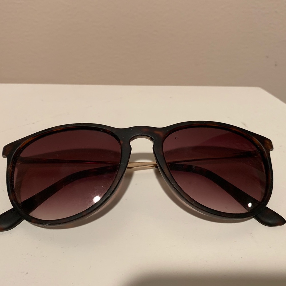 Tortoise Oversized Round Sunglasses